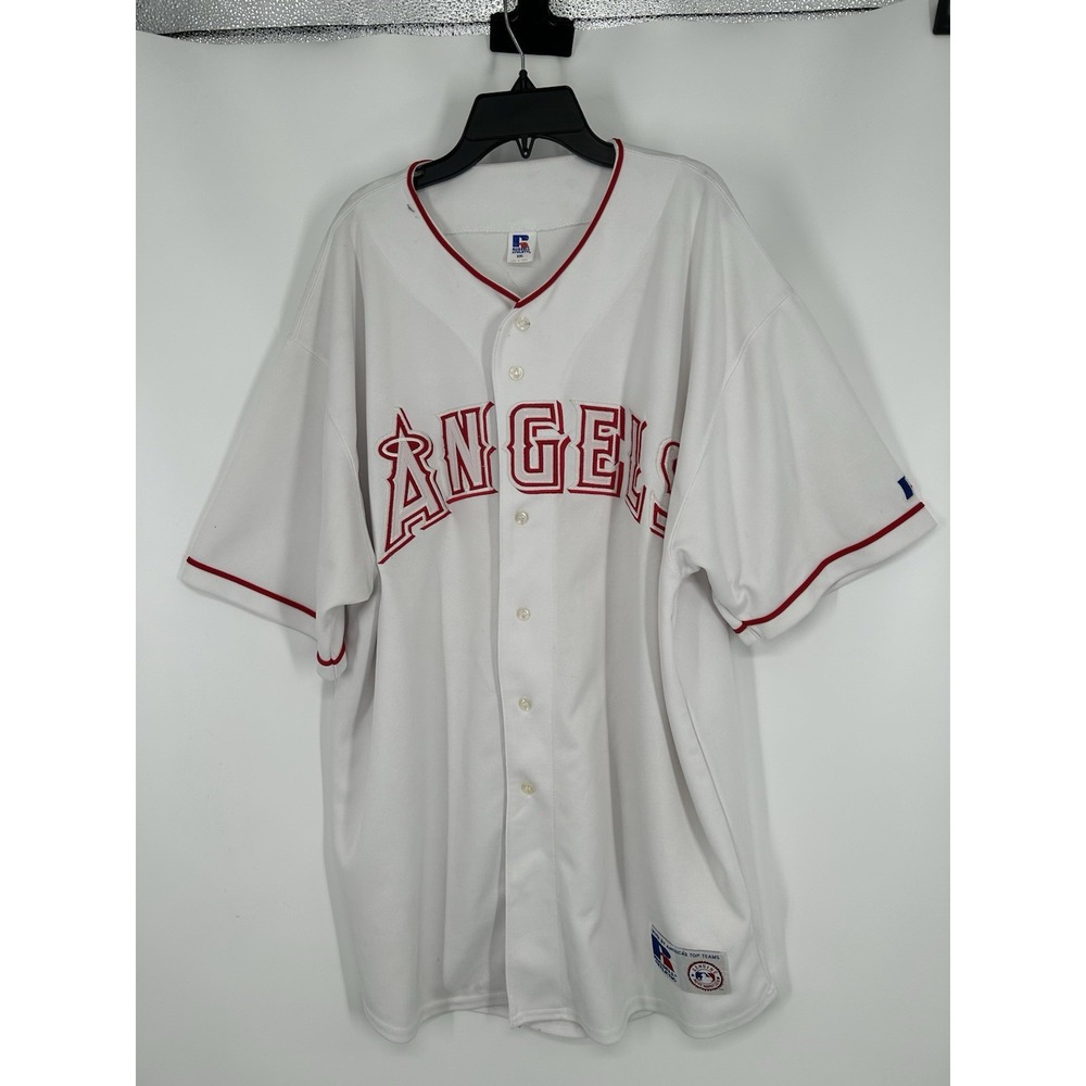 Los Angeles Angels Stitched Sewn Blank Jersey Russell Athletic Vintage XXL